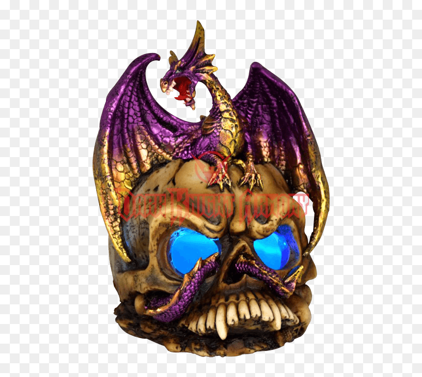 Transparent Purple Dragon Png - Skull, Png Download - demon skull png