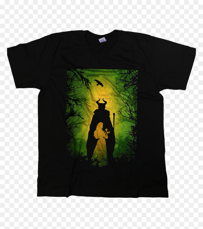 Maleficent And Aurora Silhouette, HD Png Download - maleficent silhouette png