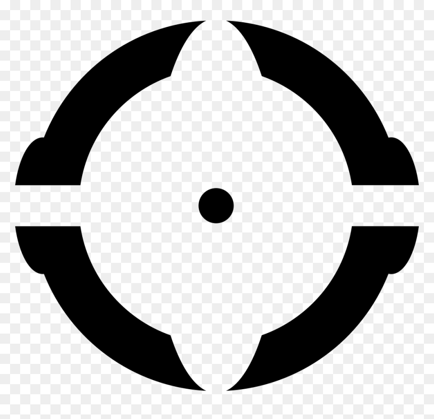 Transparent Fountain Clipart Black And White - Circle, HD Png Download - target symbol png
