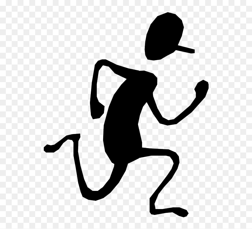 If He Asks, "where"s My Wife - Cartoons Walking, HD Png Download - running away png