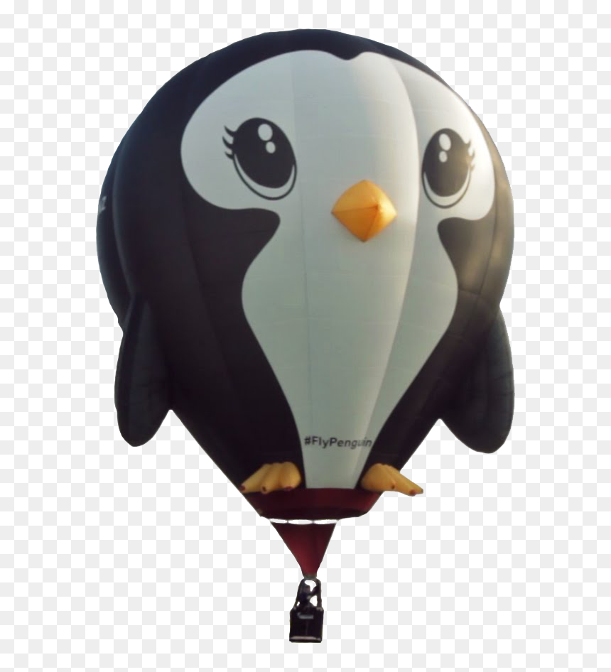 Transparent Balloon Animal Png - Penguin Hot Air Balloon, Png Download - balloon animal png