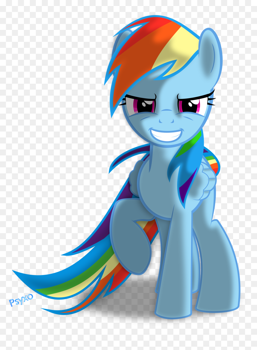 Rainbow Dash By Psyxofthoros-d599712[1] - Rainbow Dash Mlp Friendship Is Magic, HD Png Download - rainbow dash cutie mark png