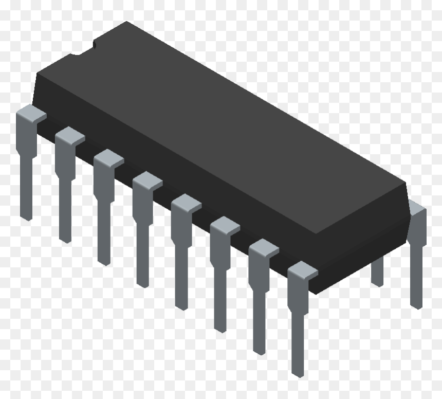 V3340m - Cool Audio - 3d Model - Dual In Line Packages - Texas Instruments Lm380n Nopb, HD Png Download - cool symbols png