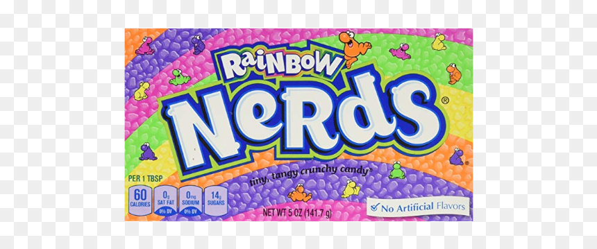 Nerd Rainbow 5oz, HD Png Download - nerds png