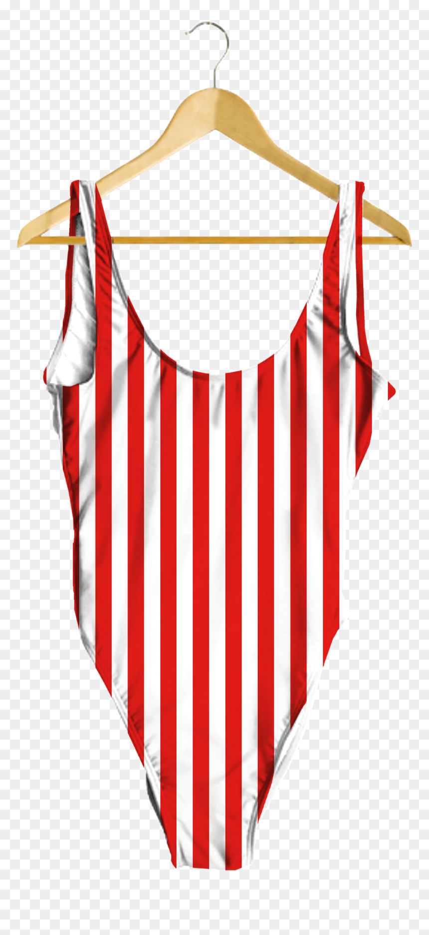 Red & White Striped One-piece - Red, HD Png Download - red and white stripes png