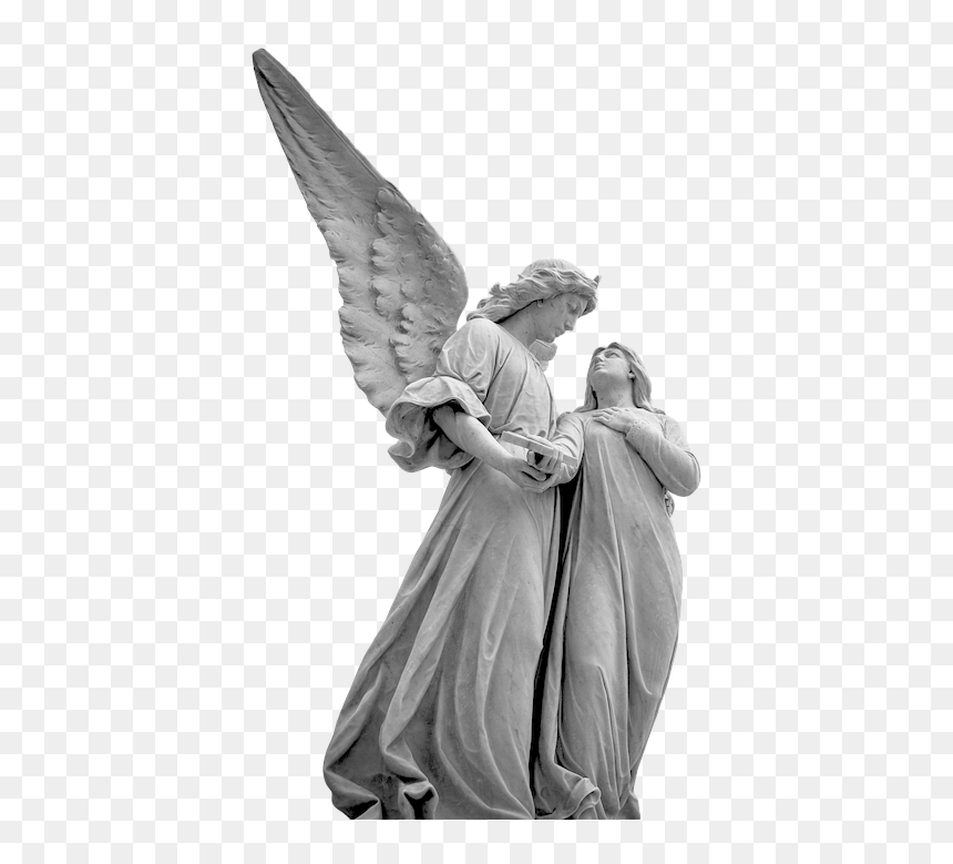 Angel, Girl, Wing, Feeling, Pretty, Figure, Mystical - Angel Statue, HD Png Download - mystical png