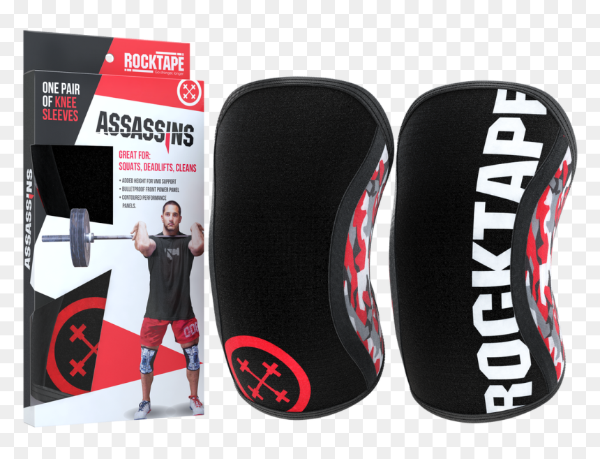 Assassins Knee Sleeves - Rocktape Assassin Knee Sleeves, HD Png Download - knee png