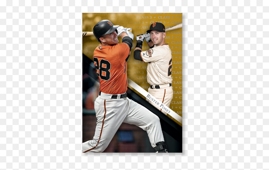 Buster Posey 2019 Topps Gold Label Baseball Poster - Baseball Player, HD Png Download - buster posey png