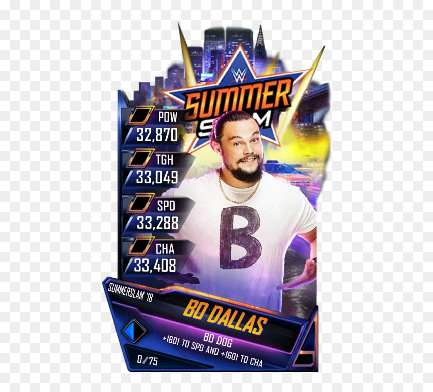 Wwe Supercard Summerslam 18 Cards, HD Png Download - bo dallas png
