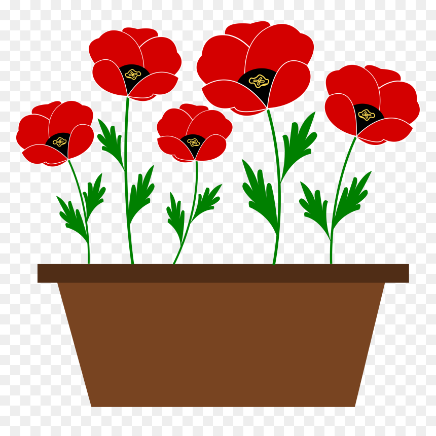 Heart,plant,flower - Flowers Pot Clip Art, HD Png Download - garden plants png