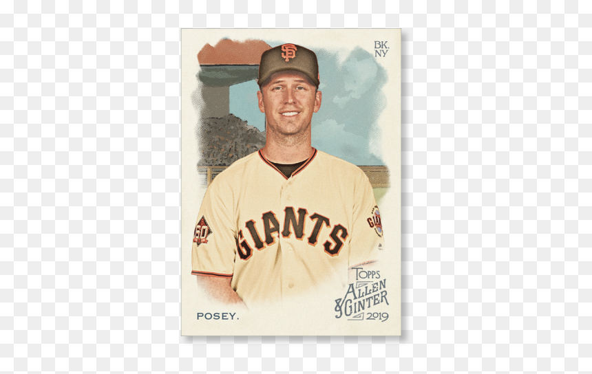 Buster Posey 2019 Topps Allen & Ginter Oversized Base - San Francisco Giants, HD Png Download - buster posey png