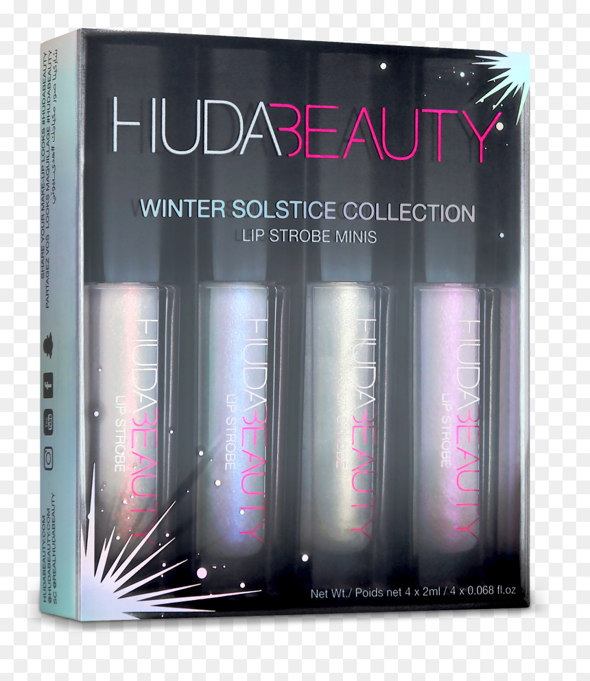 Winter Solstice Mini Lip Strobe Collection, , Hi-res - Huda Beauty Winter Solstice Collection, HD Png Download - sexy face png