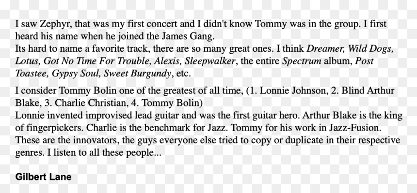 I Saw Zephyr, That Was My First Concert And I Didn"t - Transistor, HD Png Download - tommy dreamer png