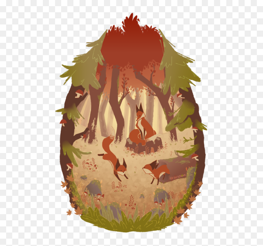 Transparent Art Png Tumblr - Tree In The First Day Of Fall Drawing, Png Download - summer png tumblr