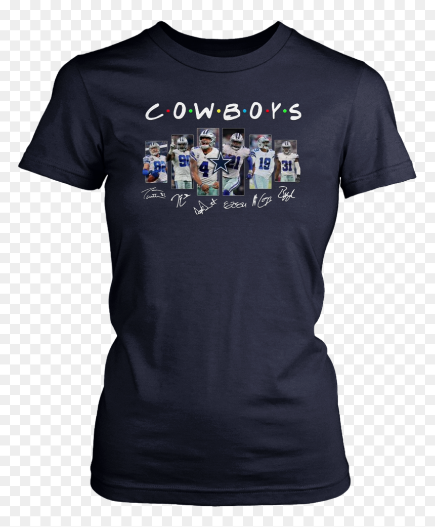 Dallas Cowboys Friends Tv Show Signatures Shirt - Black Girl Magic T Shirt, HD Png Download - bo dallas png