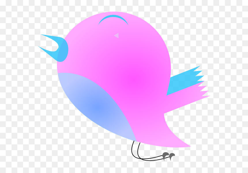 Pink Blue Bird Svg Clip Arts - Clip Art, HD Png Download - cute birds png