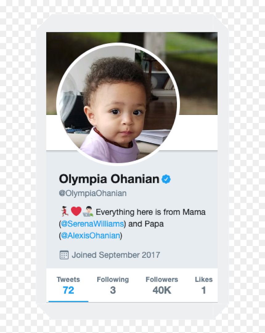 Image - Baby, HD Png Download - serena williams png