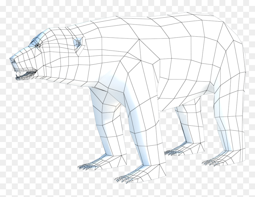 Transparent Polar Bear On Ice Clipart - Dog, HD Png Download - ice bear png