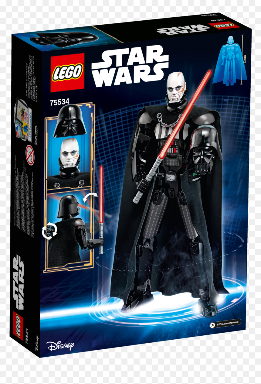 Lego Constraction Star Wars Darth Vader, HD Png Download - darth vader face png