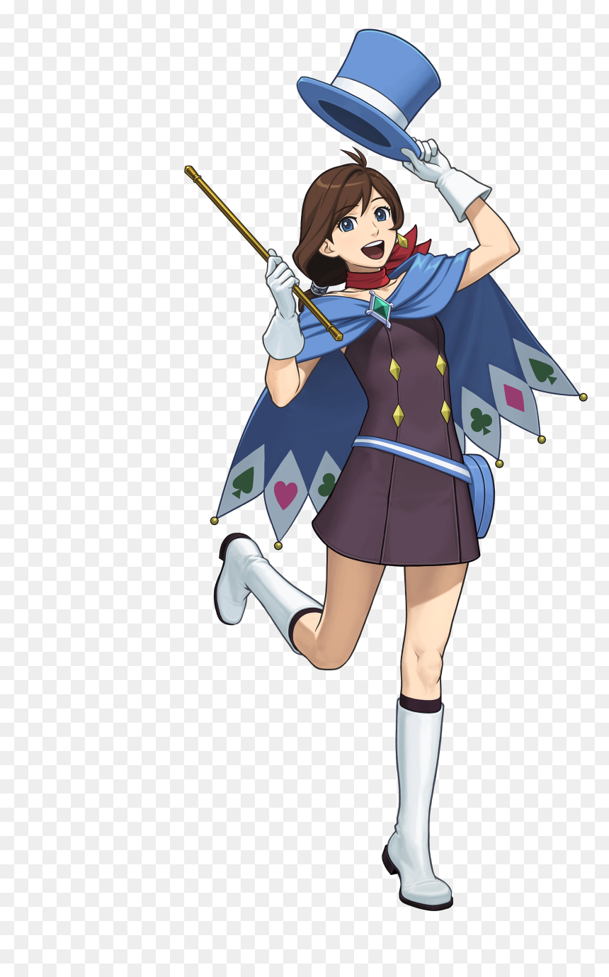 Pwaa Spirit Of Justice Trucy Art - Ace Attorney Trucy, HD Png Download - phoenix wright objection png