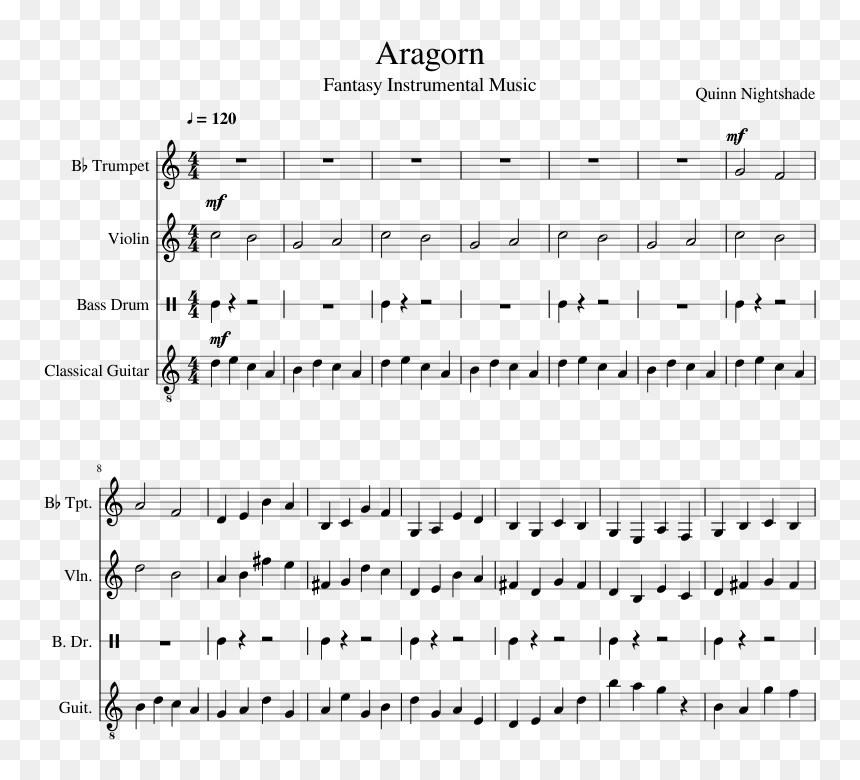 Still For The Presence Of The Lord Piano, HD Png Download - aragorn png