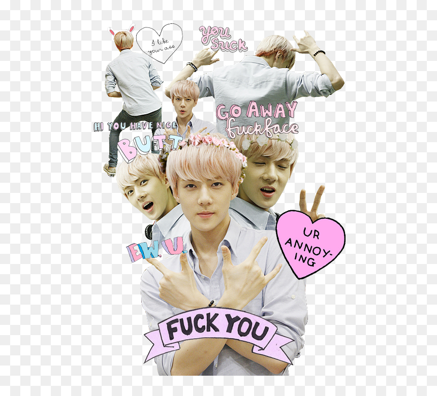 Sehun Png -exo And Sehun Image - Oh Sehun With Bubble Tea Png, Transparent Png - kyungsoo png