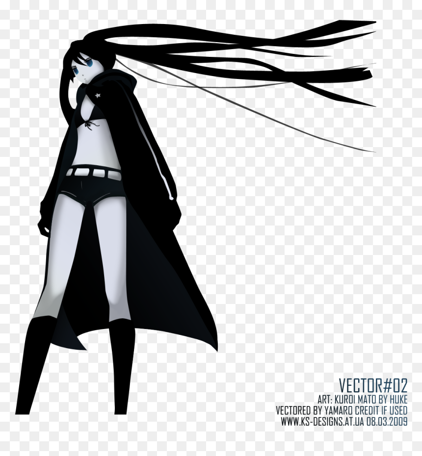 Cartoon, HD Png Download - black rock shooter png