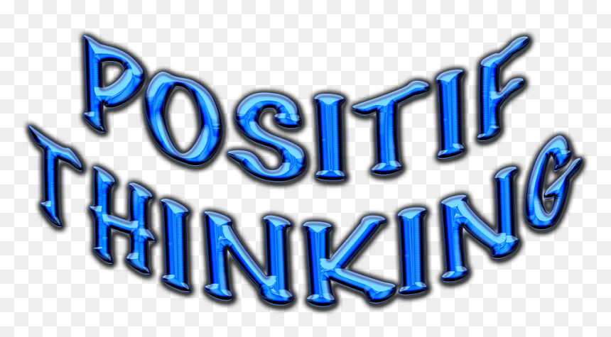 Positive, Mind, Thinking, Blue, Design, Creative - Electric Blue, HD Png Download - thinking emoji hand png