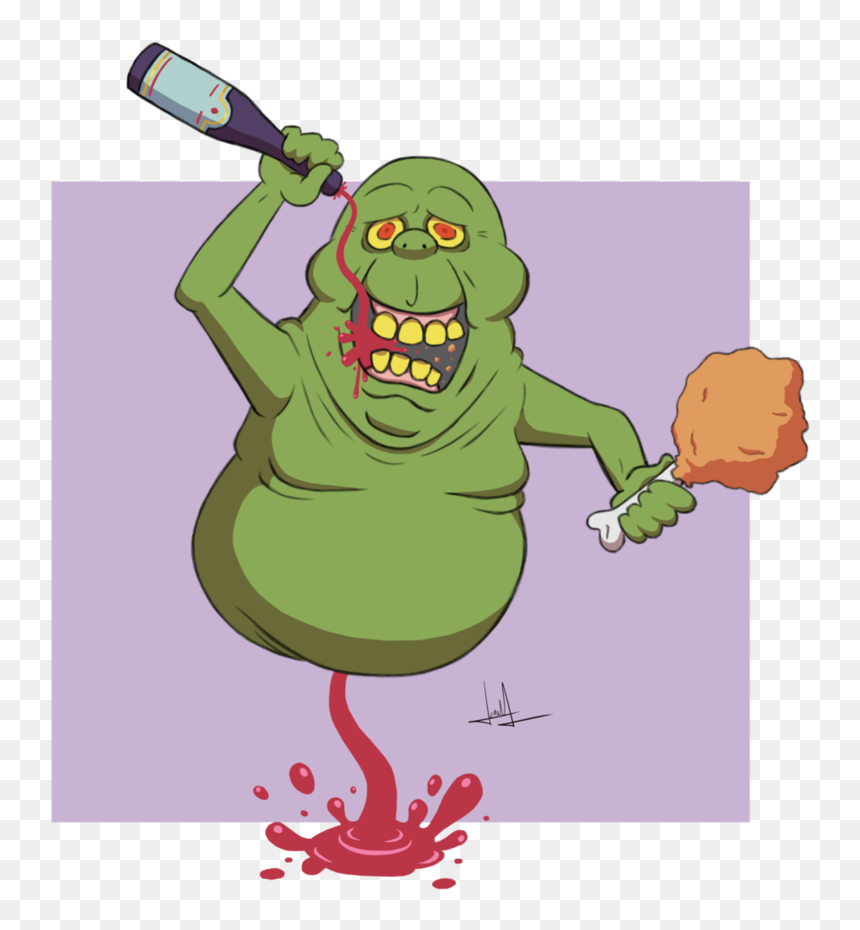 Cartoon, HD Png Download - ghostbusters slimer png