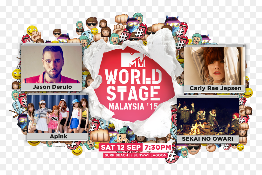 Mtv World Stage 2015, HD Png Download - carly rae jepsen png