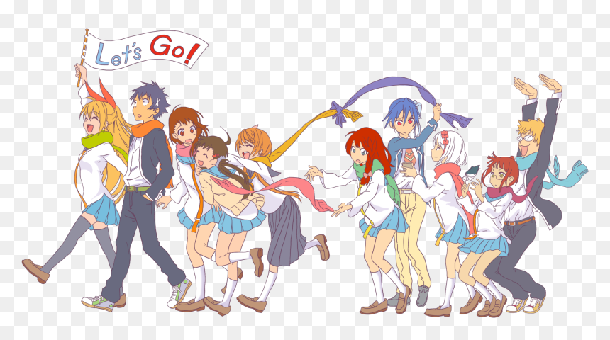 Nisekoi All Characters, HD Png Download - nisekoi png