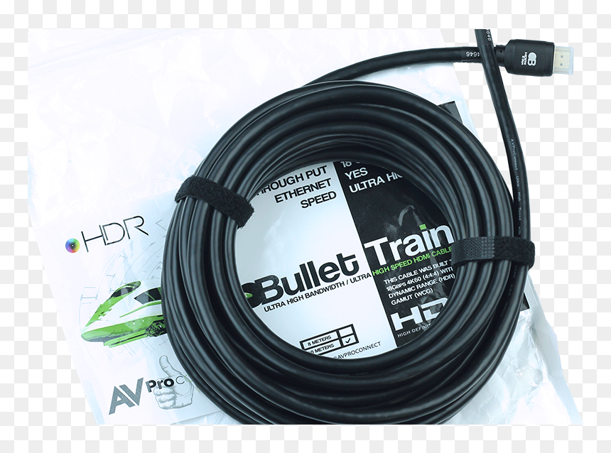 Bullet Train 10 Metre Hdmi Cable - Usb Cable, HD Png Download - hdmi cable png