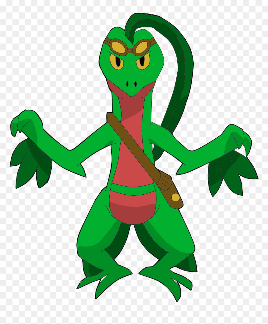 Trekker Digital Art - Cartoon, HD Png Download - grovyle png