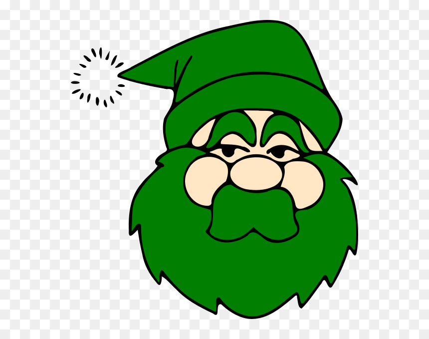 Santa Clip Art, HD Png Download - green santa hat png