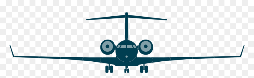 Global 6000 Front View - Bombardier Global 6000 View, HD Png Download - airplane with banner png