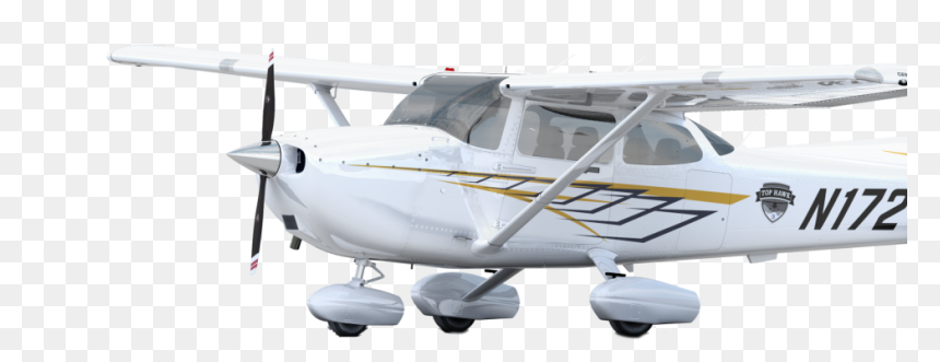 Airplane Courses - Cessna 172, HD Png Download - airplane with banner png