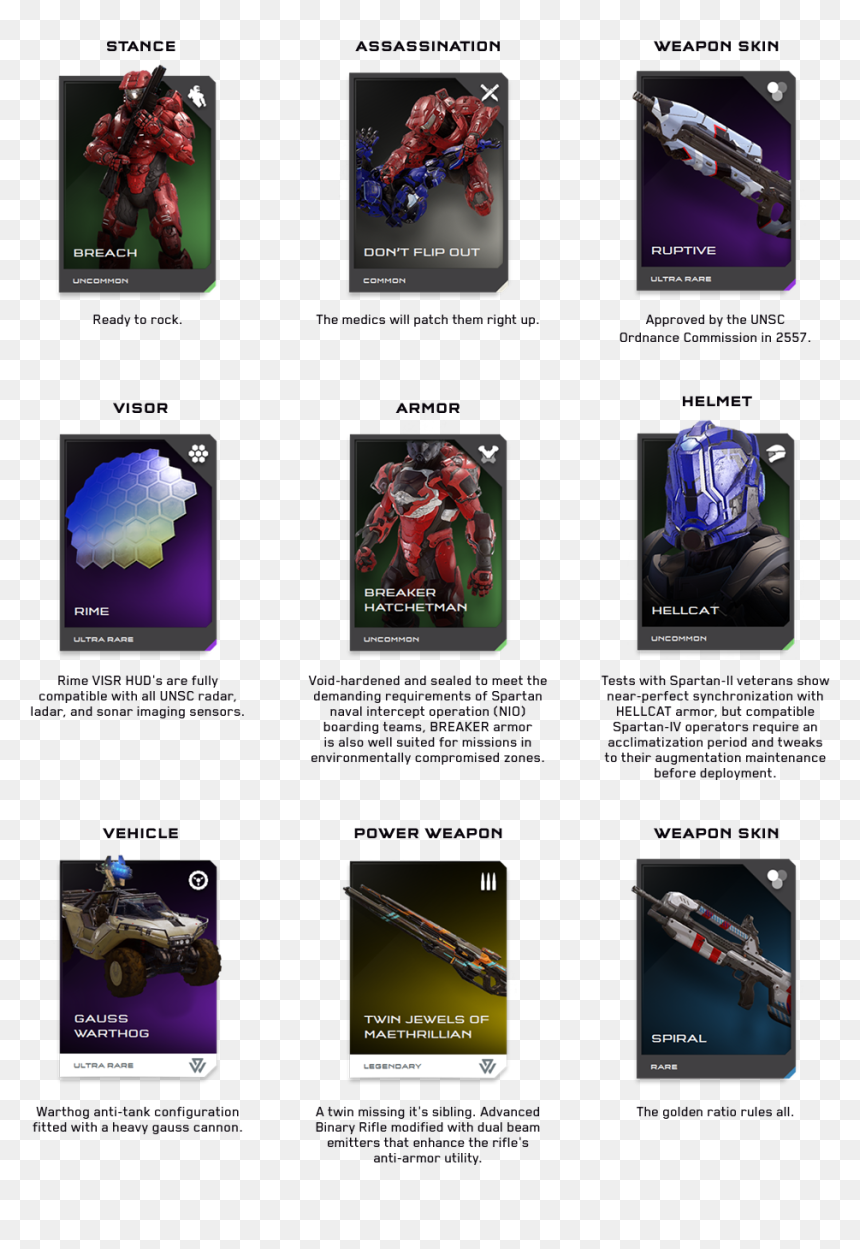 Halo 5 Req Cards, HD Png Download - halo 5 guardians png