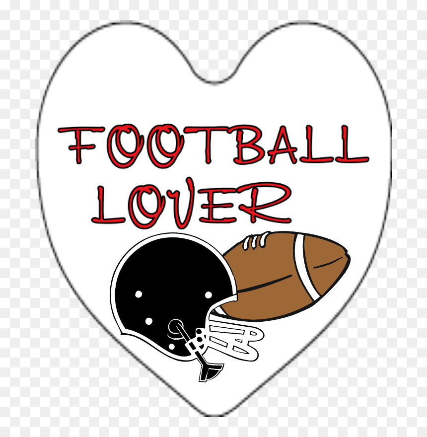 Football Lover - 2 - 25"x2 - - Academy Of Sciences Of Moldova, HD Png Download - football heart png