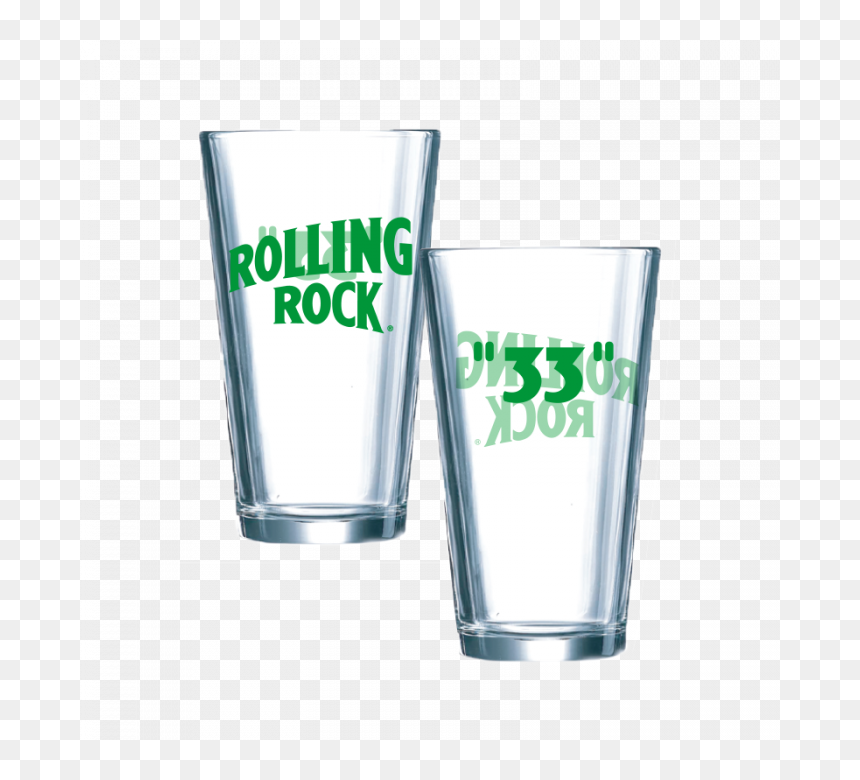 Pint Glass, HD Png Download - rolling rock logo png