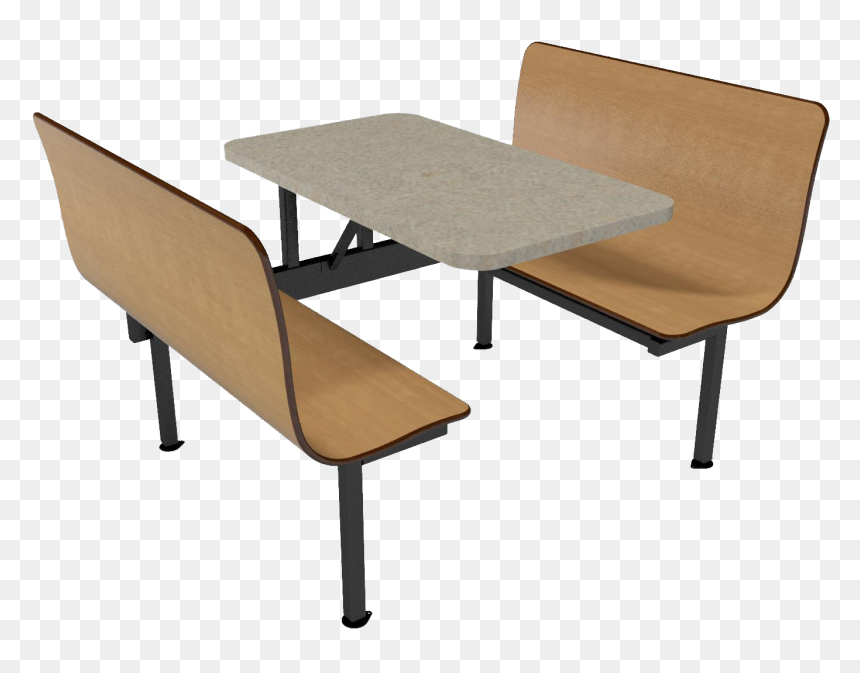 Monticello Maple Benches, Bronze Legacy Table Top With - Pizzeria Contour Booth, HD Png Download - wood table top png