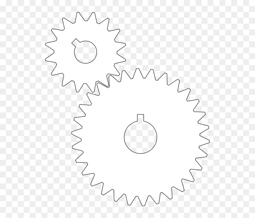 Gustavorezende Gears Black White Line Art 555px - Last Day Of Second Grade Free Printable Sign, HD Png Download - white gear png