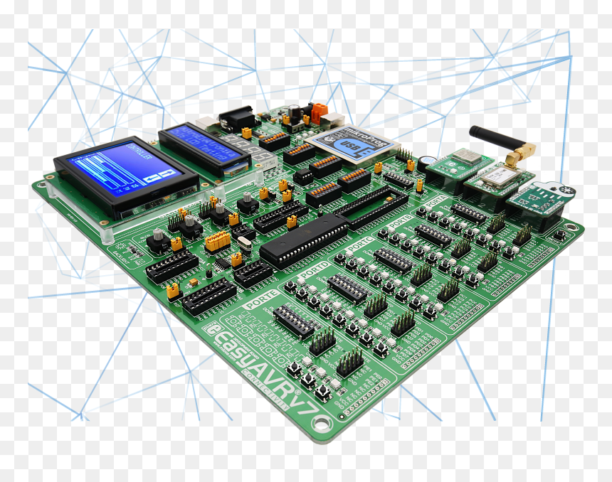 Full Featured Board Top Banner Easyavr V - Easyavr V7, HD Png Download - programmer png