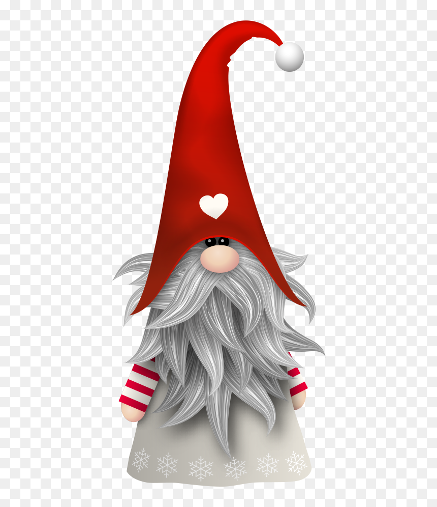 Transparent Santa Beard Clipart - Scandinavian Gnome Clipart, HD Png Download - gnome hat png