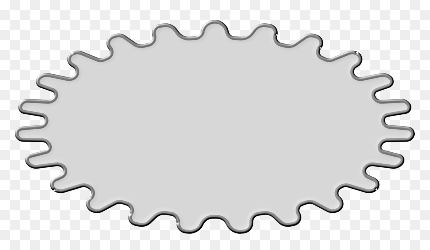 Circle,line,black And White - Circle, HD Png Download - white gear png