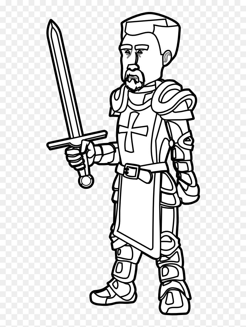 Knight Helmet Clipart - Knight Clipart Black And White, HD Png Download - greek helmet png