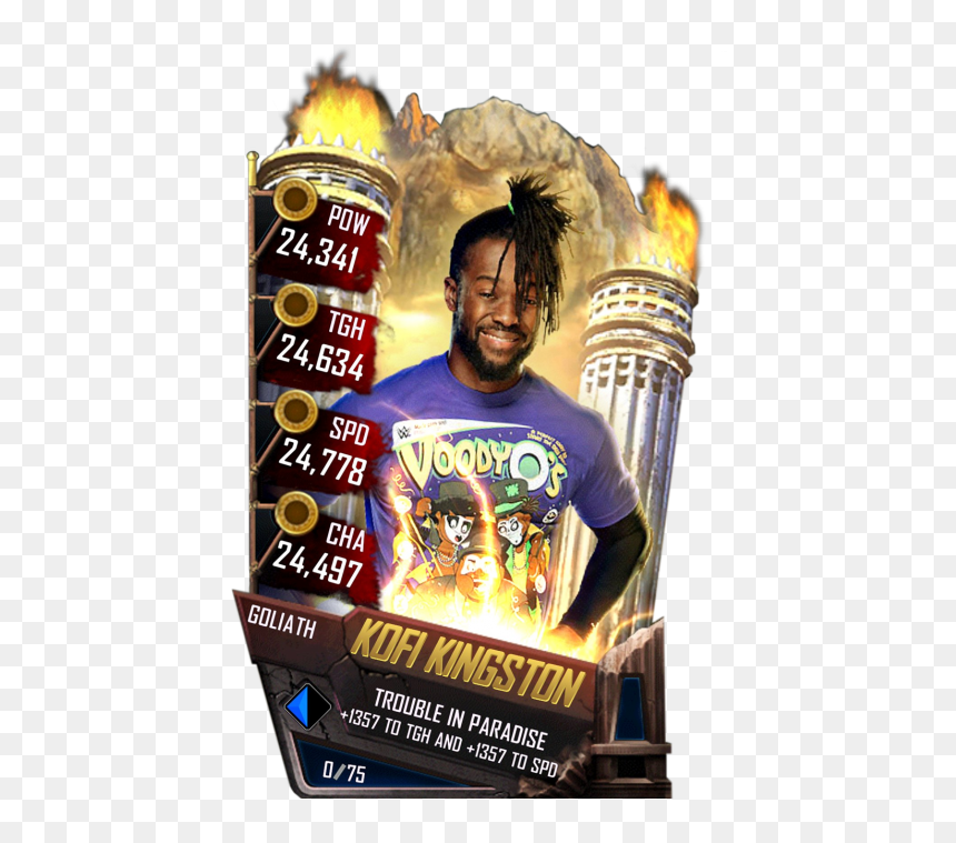 Finn Balor Wwe Supercard, HD Png Download - kofi kingston png