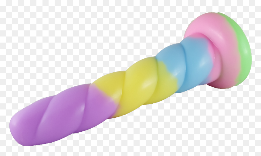 Rainbow Dildo Transparent Background, HD Png Download - unicorn horn png