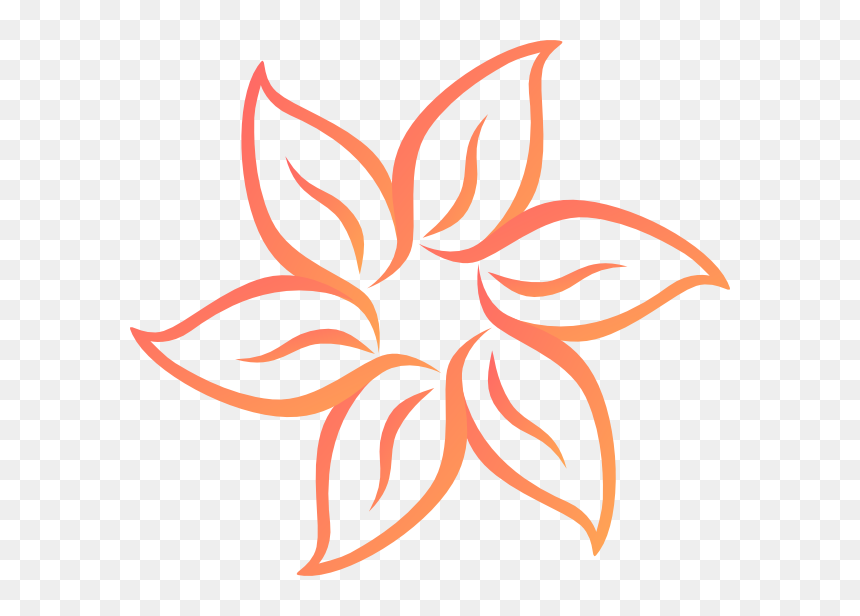 Flower Clipart B W, HD Png Download - coral png