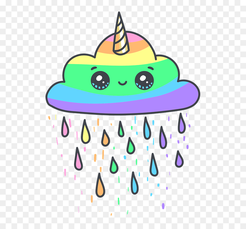 Enjoy Rainy Day Good Morning, HD Png Download - unicorn horn png