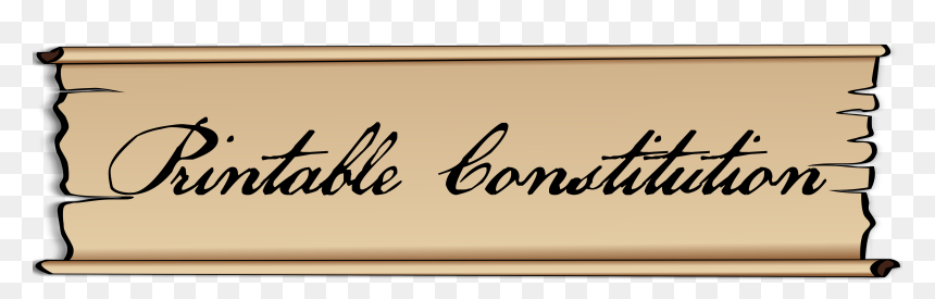 Printable Us Constitution Pdf, HD Png Download - parchment png